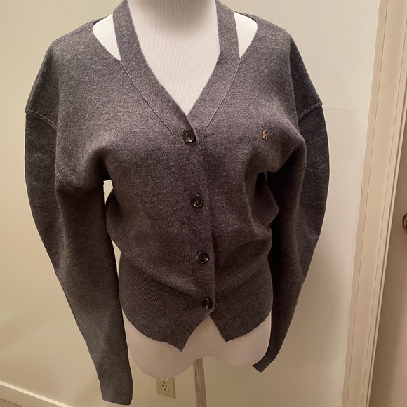 Korean Brand: Atelier Nain cut out cardigan - Picture 1 of 12